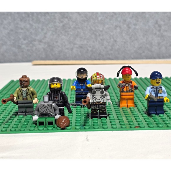 Lego Other - LEGO Minifigures Lot of 6 w/ Accessories Police Officer & More